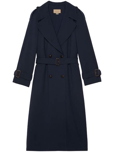 blue gucci trench coat